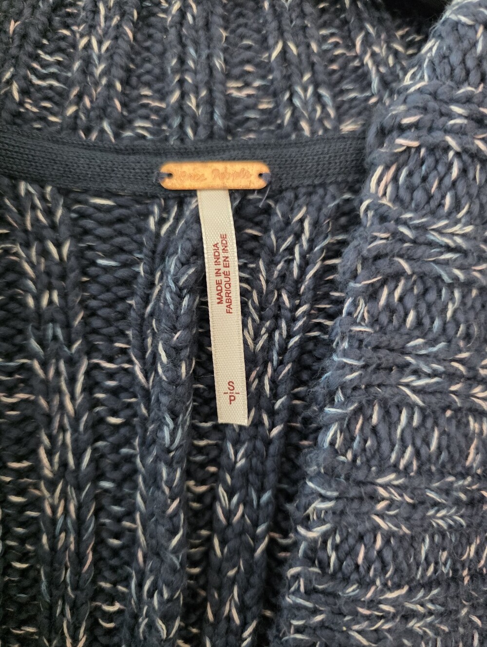 Free People Blossom Knit Cardigan in Blue small - Picture 7 of 8